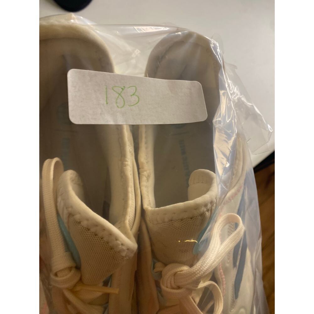 Mens Adidas Web Boost Running Shoes Sneakers Off White Blue Athletic Size 11 - Picture 16 of 16